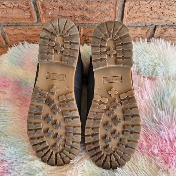 Skechers Womens Cypress-Big Plans Gored Laced Hiker Boots-Charcol Size 8.5 - Picture 5 of 11